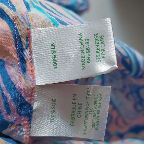Lilly Pulitzer silk top - Picture 3 of 7